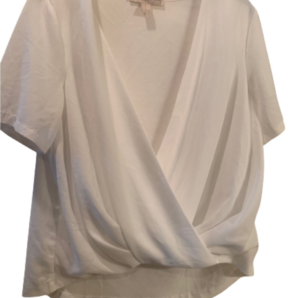 ❤️Forever 21 white s/s top/blouse nwt